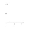 BM Steel 125 x 75 x 8mm - 6m Mild Steel Angles - BSEN10025-2 S275JR