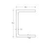 76 x 38 x 6.8mm C Section Channel - BSEN10025-2 S275JR