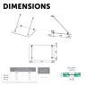 BM Architectural Light 4-Point Glass Canopy Kit