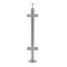 B+M Pre-Assembled Middle Round Post with Fixed Handrail Saddle