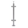 BM Architectural Pre-Assembled Glass Balustrade Round Middle Post with Fixed Handrail Saddle