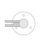 BM Architectural Pre-Assembled Glass Balustrade Round End Post with Adjustable Handrail Saddle