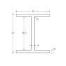 BM Steel 127 x 76 x 13KG Universal Beam - BSEN10025-2 S355J0