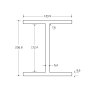 BM Steel 203 x 133 x 30KG Universal Beam - BSEN10025-2 S355J0