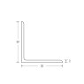 BM Steel 30 x 30 x 3mm - 6m Mild Steel Angles - BSEN10025-2 S275JR