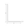 BM Steel 65 x 50 x 6mm - 6m Mild Steel Angles - BSEN10025-2 S275JR