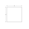 BM Steel 25 x 25mm - 6m Black Solid Squares - BSEN10025-2 S275JR