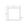 120 x 120 x 6mm Square Hollow Section - BSEN10219 S355J2H
