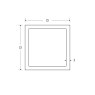 BM Steel 25 x 25 x 3mm - 7.5m Square Hollow Section - BSEN10219 S235JR