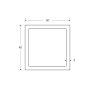 BM Steel 40 x 40 x 3mm - 7.5m Square Hollow Section - BSEN10219 S235JR