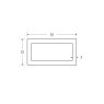 BM Steel 50 x 25 x 3mm - 7.5m Mild Steel Rectangular Box Hollow Section - BSEN10219 S235JR