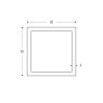 50 x 50 x 3mm Square Hollow Section - BSEN10219
