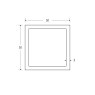 BM Steel 50 x 50 x 3mm - 7.5m Square Hollow Section - BSEN10219