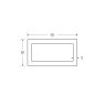 90 x 50 x 5mm Mild Steel Rectangular Box Hollow Section - BSEN10219 S235JR