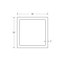 BM Steel 90 x 90 x 5mm - 7.5m Square Hollow Section - BSEN10219 S235JR