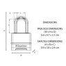 Master Lock - Excell? 4-Digit Combination 50mm Padlock - 38mm Shackle