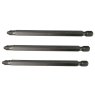 Faithfull - Pozidriv S2 Power Screwdriver Bits PZ2 x 100mm (Pack 3) Faithfull - Pozidriv S2 Power Screwdriver Bits PZ2 x 100mm (Pack 3)