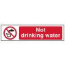 Scan - Not Drinking Water - PVC Sign 200 x 50mm Scan - Not Drinking Water - PVC Sign 200 x 50mm