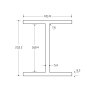 203 x 102 x 23KG Universal Beam Red Primer Painted - BSEN10025-2 S355J0