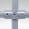 Barclay & Mathieson Cross Joint to suit 50mm GRP Handrail - Grey