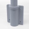 Side Fix Wall Socket to suit 50mm GRP Handrail - Grey