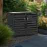 Ecoscape - Double Bin Storage With Lid - Charcoal