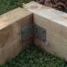 FENCEMATE&reg Sleeper Angle Bracket 85 x 85 x 80 x 2.5mm - Olive