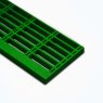 38mm Open Mesh GRP Stair Tread Grating 910mm - Green - RAL 6001