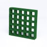 38mm Open Mesh Gritted GRP Grating - 3660mm x 1220mm - Green - RAL 6001