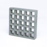 38mm Open Mesh Gritted GRP Grating - 3012mm x 997mm - Mid Grey - RAL 7040