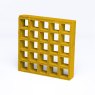 38mm Open Mesh Gritted GRP Grating - 1997mm x 997mm - Yellow - RAL 1003