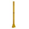 GRP Corner Post - Square Handrail Pedestal Base - Yellow (RAL 1003)