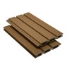 ScenicLiving Slatted Composite Fence Board - Oak