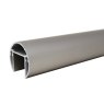 BM Architectural 6m Aluminium Round Slotted Tube, 42mm, Silver