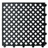 Barclay & Mathieson Diamond Tread, Open Surface, Interlocking Floor Tile - Black