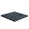 Barclay & Mathieson Gritted Diamond Tread, Open Surface, Interlocking Floor Tile - Black
