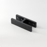 180 Degree Glass Connector to suit 17-21.5mm Glass - 316/Matt Black PPC