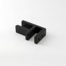 90 Degree Glass Connector to suit 17-21.5mm Glass - 316/Matt Black PPC