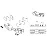 BM Architectural Articulated Glass Connector to suit 17-21.5mm Glass - 316/Matt Black PPC