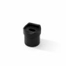 Eazypost Upright Tube Saddle - 316/Matt Black PPC