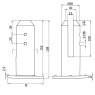 Eazyspigot Round Spigot to suit 12-13.5mm Glass - Duplex - 316/Matt Black PPC