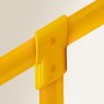 129 - 60 Degree T Piece Joint to suit 50mm GRP Handrail - Yellow
