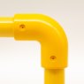 90 Degree Elbow Joint to suit 50mm GRP Handrail - Yellow