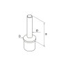 BM Architectural Eazypost Tig Weld Post Stem
