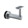 Offset Angled Glass Bracket with Fixed Saddle for 48mm Handrail - Grade 316 Offset Angled Glass Bracket with Fixed Saddle for 48mm Handrail - Grade 316