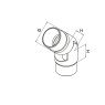 BM Architectural Articulated Elbow 0-70 Degree
