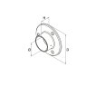 BM Architectural Eazypost External Handrail Wall Flange