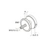BM Architectural 60mm Diameter Glass Adapter