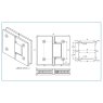 BM Architectural Eazygate 180 Degree Shower Hinge - Glass To Glass